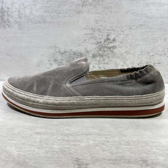 Prada Suede Leather Slip-On Boat Espadrilles - Men's Size UK 8.5 / US 9.5 - Picture 1 of 12
